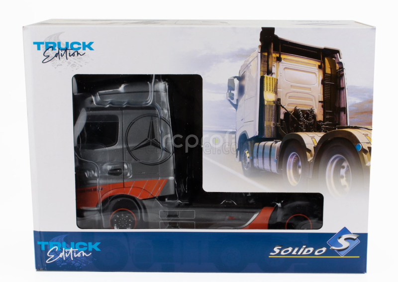 Solido Mercedes benz Actros 2 Tractor Truck 2-assi Gran Prix Edition 2019 1:24 Šedo Oranžová