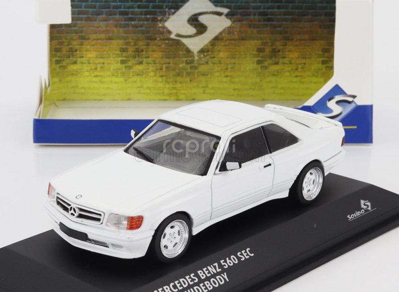 Solido Mercedes benz S-class 560sec Amg (c126) Wide Body 1990 1:43 Bílá