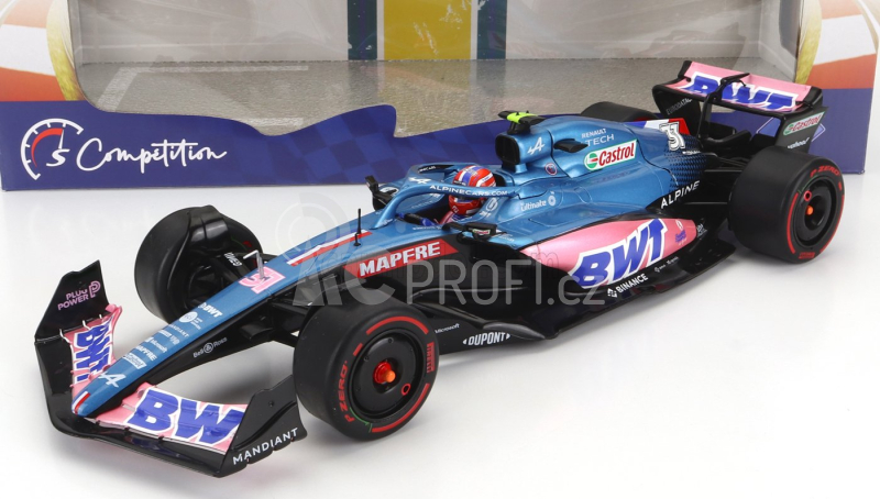 Solido Renault F1 A522 Team Alpine Bwt N 31 Australian Gp 2022 Esteban Ocon 1:18 Modrá Růžová