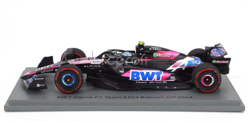 Spark-model Alpine F1  A524 Team Bwt Alpine N 10 Bahrain Gp 2024 Pierre Gasly 1:43 Černá Modrá Růžová