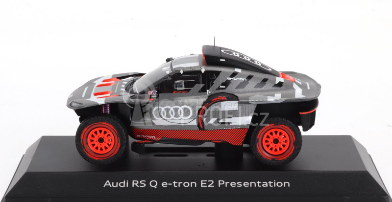 Spark-model Audi Q E-tron Rs E2 Team Audi Sport N 0 Presentation Rally Dakar 2022 1:43 Šedá Stříbrná Černá