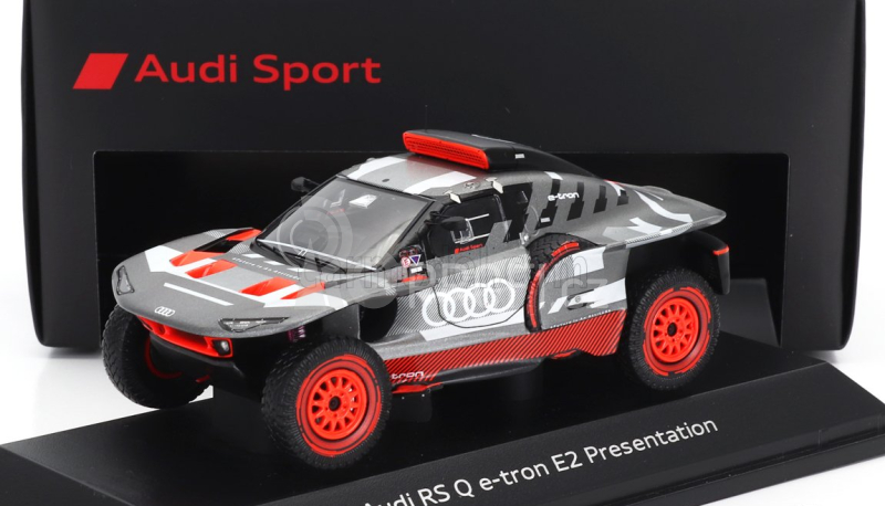 Spark-model Audi Q E-tron Rs E2 Team Audi Sport N 0 Presentation Rally Dakar 2022 1:43 Šedá Stříbrná Černá