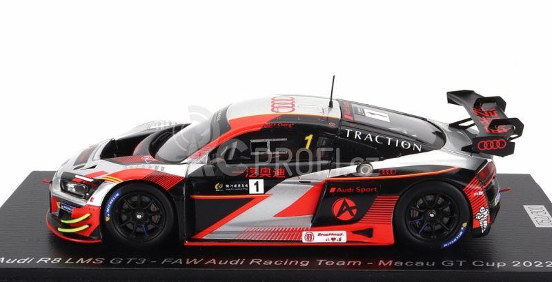 Spark-model Audi R8 Lms Gt3 Team Faw Audi Racing Team N 1 Gt Cup Macau 2022 Cheng Cong Fu 1:43 Bílá Oranžová Černá