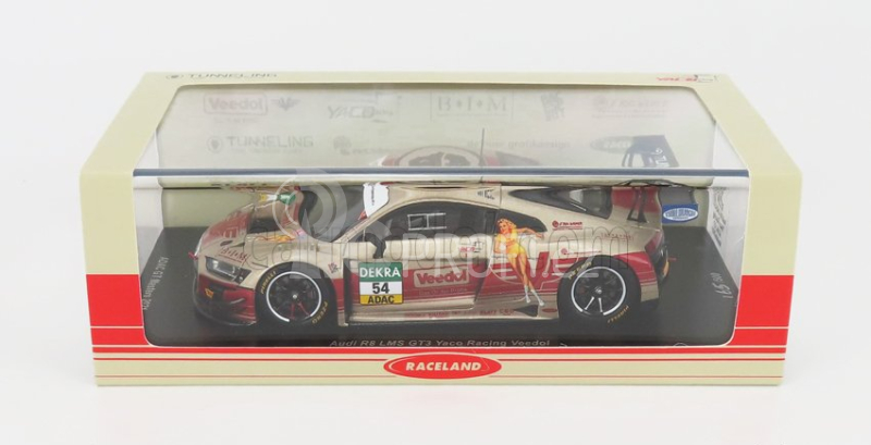 Spark-model Audi R8 Lms Gt3 Team Yaco Racing Racing N 54 Adac Gt Masters Oschersleben 2021 S.reicher - N.siedler 1:43 Zlatá Červená