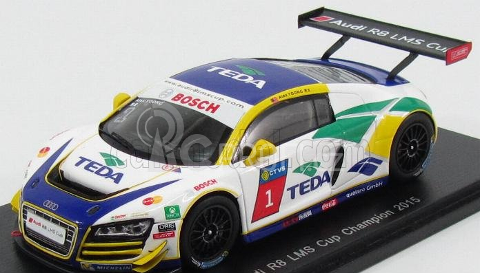 Spark-model Audi R8 Lms N 1 Asia Cup Champion 2015 Alex Yoong 1:43 Bílá Modrá Červená