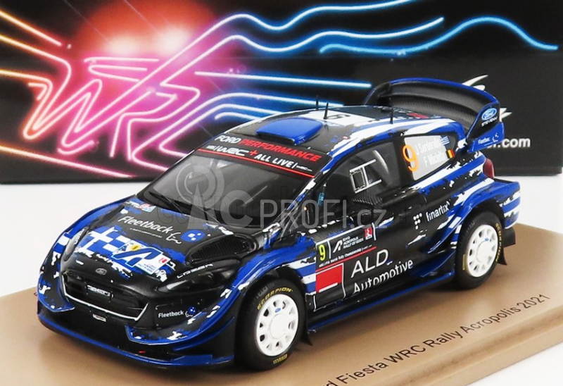 Spark-model Ford england Fiesta Wrc Team M-sport N 9 Rally Acropolis 2021 J.serderidis - F.miclotte 1:43 Modrá Černá