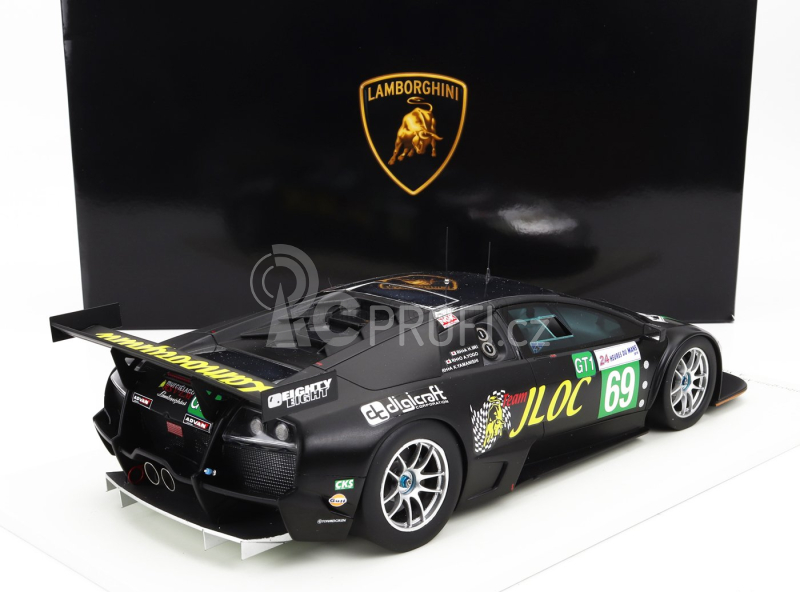 Spark-model Lamborghini Murcielago Lp670 R-sv 6.5l V12 Team Jloc N 69 24h Le Mans 2010 A.yogo - H.iiri - K.yamanishi 1:18 Černá Bílá