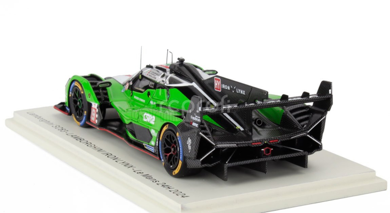 Spark-model Lamborghini Sc63 3.8l V8 Turbo Team Lamborghini Iron Lynx N 19 24h Le Mans 2024 Romain Grosjean - Matteo Cairoli - Andrea Caldarelli 1:43 Zelená Bílá Černá