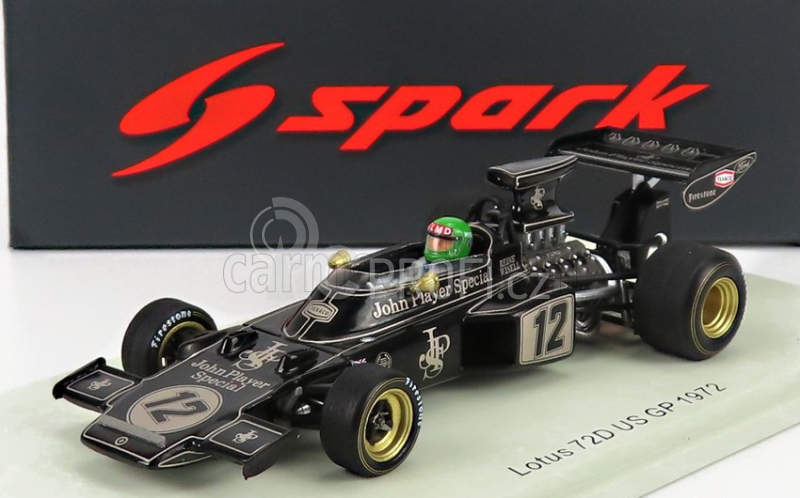 Spark-model Lotus F1  72d Denim N 12 Usa Gp 1972 R.wisell 1:43 Černé Zlato