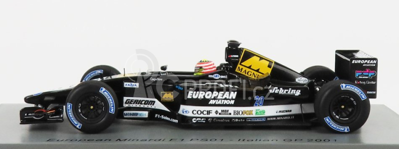 Spark-model Minardi F1  Ps01 Team European N 20 Season 2001 Alexander Yoong 1:43 Černá Bílá