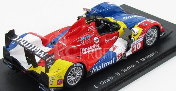 Spark-model Oreca 01-aim Team Matmut N 10 24h Le Mans 2009 S.ortelli - B.senna - T.monteiro 1:43 Červená Modrá Bílá Žlutá