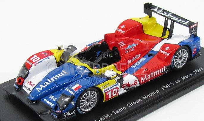 Spark-model Oreca 01-aim Team Matmut N 10 24h Le Mans 2009 S.ortelli - B.senna - T.monteiro 1:43 Červená Modrá Bílá Žlutá