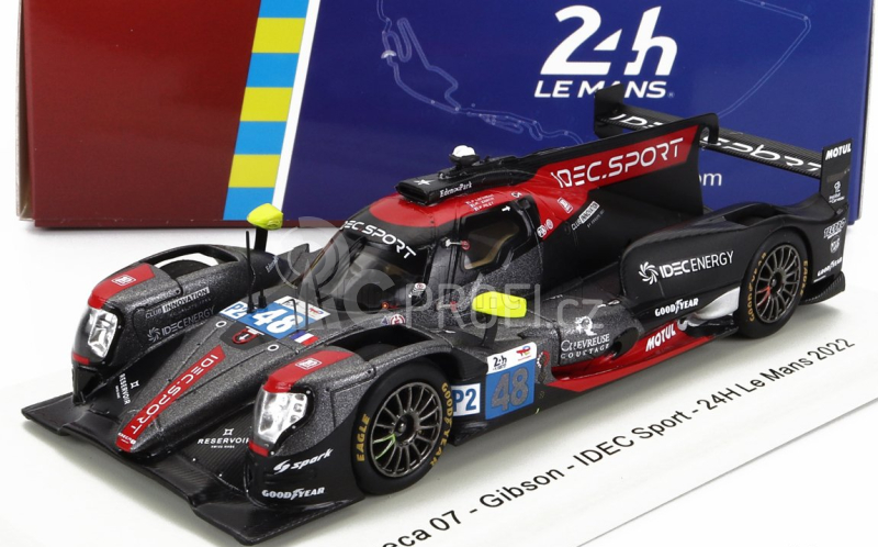 Spark-model Oreca Gibson 07 Gk428 4.2l V8 Team Idec Sport N 48 24h Le Mans 2022 P.lafargue - P.l.chatin - P.pilet 1:43 Černá Červená