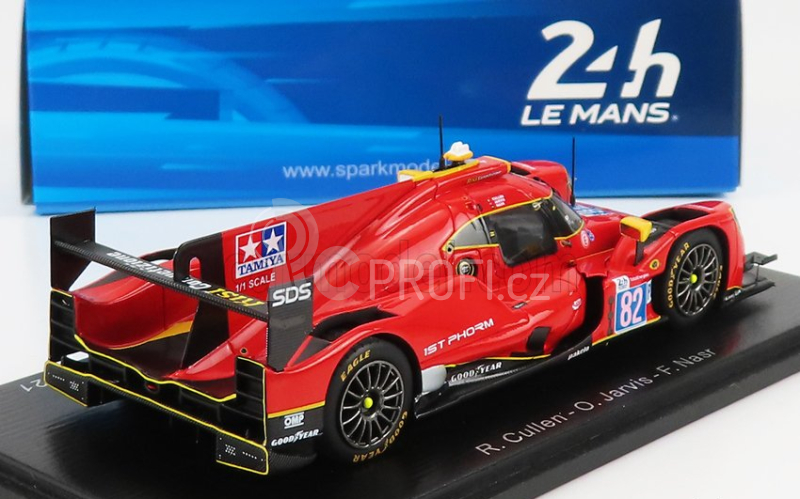Spark-model Oreca Gibson 07 Gk428 4.2l V8 Team Risi Competizione N 82 24h Le Mans 2021 R.cullen - O.jarvis - F.nasr 1:43 Red