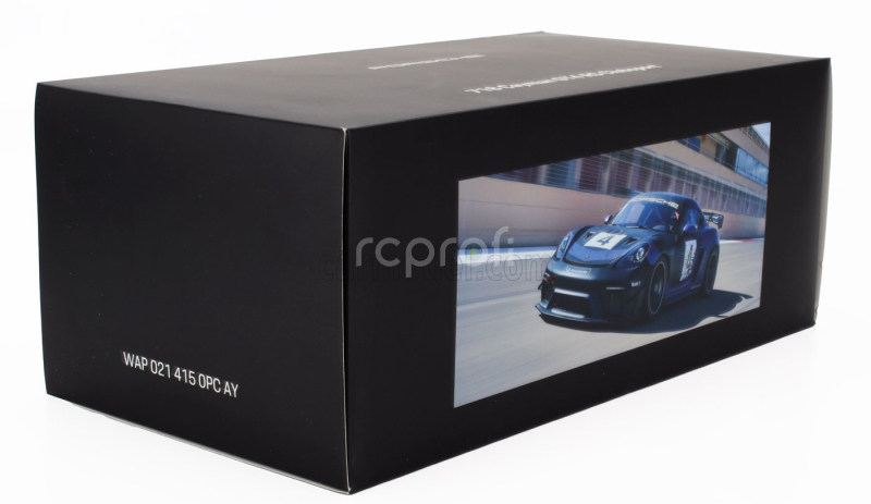 Spark-model Porsche 718 (982) Cayman Gt4 Rs N 4 Clubsport 2023 - Con Vetrina - With Showcase 1:18 Modrá Černá