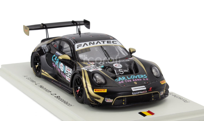 Spark-model Porsche 911 992 Gt3 R 4.2l Team Schumacher Clrt N 22 24h Spa 2024 Ayhancan Guven - Laurin Heinrich - Dorian Boccolacci 1:43 Černé Zlato