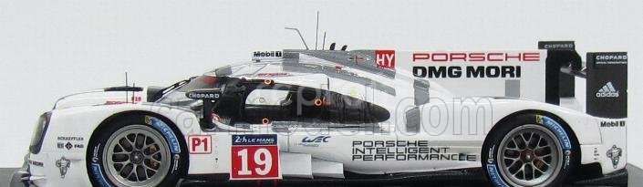 Spark-model Porsche 919 Hybrid 2.0l Turbo V4 Team Porsche N 19 Winner 24h Le Mans 2015 Earl Bamber - Nick Tandy - Nico Hulkenberg 1:43 Bílá