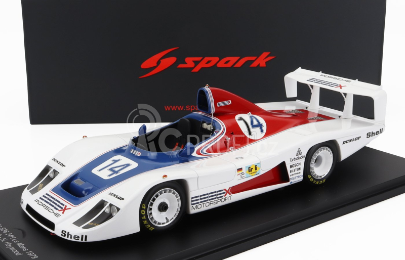 Spark-model Porsche 936 2.1l Turbo Team Essex Motorsport N 14 24h Le Mans 1979 B.wollek - H.haywood 1:18 Bílá Červená Modrá