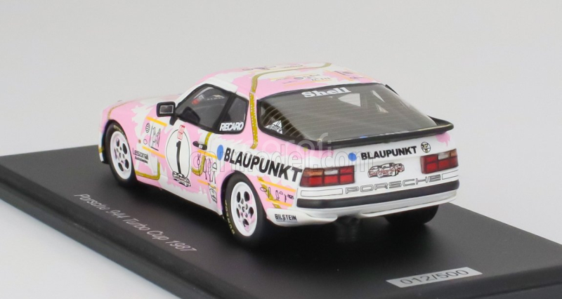 Spark-model Porsche 944 Turbo N 1 Cup 1987 1:43 Růžová Bílá