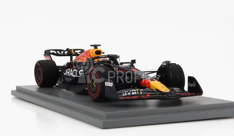 Spark-model Red bull F1  Rb18 Team Oracle Red Bull Racing N 1 Winner Monza Italy Gp World Champion 2022 Max Verstappen 1:43 Matná Modrá Žlutá Červená