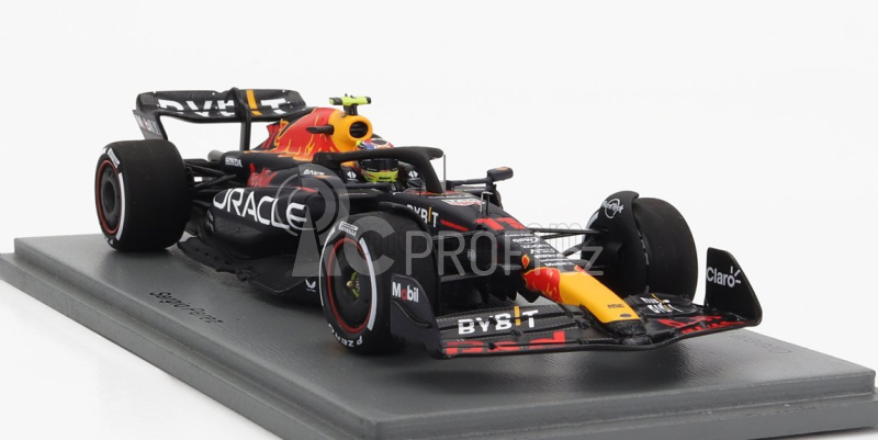 Spark-model Red bull F1  Rb19 Team Oracle Red Bull Racing N 11 2nd Bahrain Gp 2023 Sergio Perez 1:43 Matt Blue