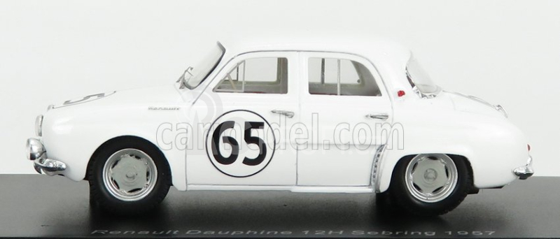 Spark-model Renault Dauphine Team Renault Company N 65 12h Sebring 1957 G.thirion - N.ferrier - G.spydel 1:43 Bílá