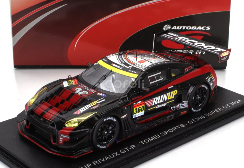 Spark-model Toyota Gt-r Team Tomei Sport N 360 Gt300 Class Super Gt 2024 Takayuki Aoki - Atsushi Tanaka 1:43 Černá Červená