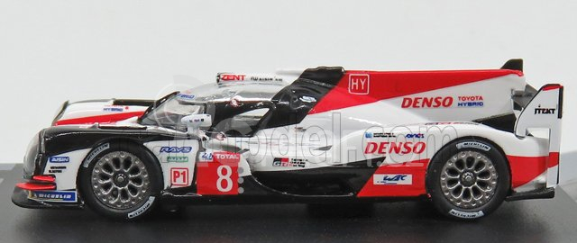 Spark-model Toyota Ts050 Hybrid 2.4l Turbo V6 Team Toyota Gazoo Racing N 8 Winner 24h Le Mans 2018 F.alonso - S.buemi - K.nakajima 1:87 Bílá Červená Černá