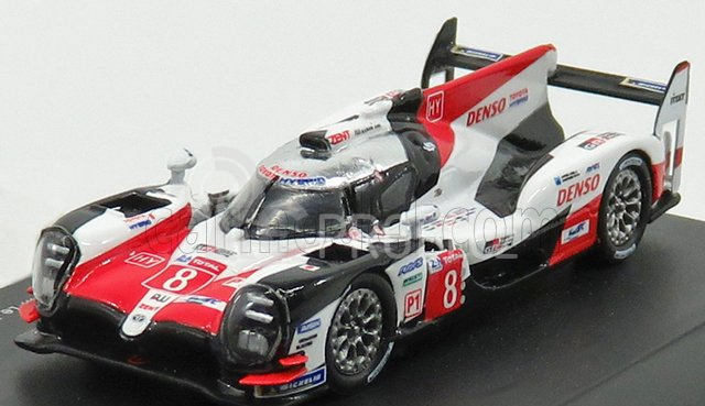 Spark-model Toyota Ts050 Hybrid 2.4l Turbo V6 Team Toyota Gazoo Racing N 8 Winner 24h Le Mans 2018 F.alonso - S.buemi - K.nakajima 1:87 Bílá Červená Černá