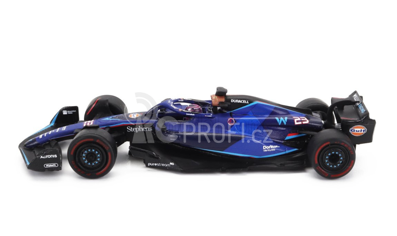 Spark-model Williams F1  Fw45 Team Williams Racing N 23 10th Bahrain Gp 2023 Alexander Albon 1:64 Blue