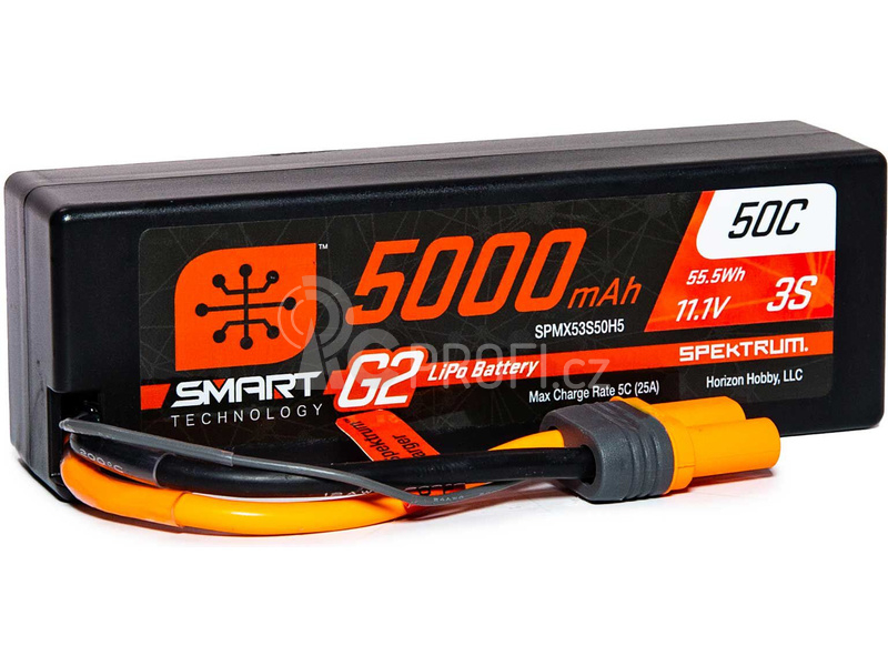Spektrum Smart G2 LiPo 11.1V 5000mAh 50C HC IC5