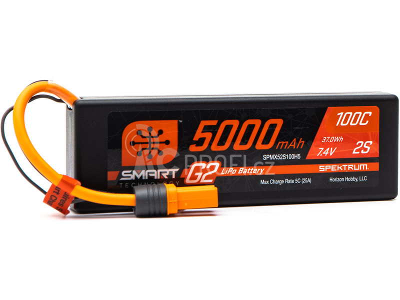 Spektrum Smart G2 LiPo 7.4V 5000mAh 100C HC IC5