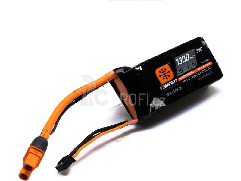 Spektrum Smart LiPo 11.1V 1300mAh 30C IC3