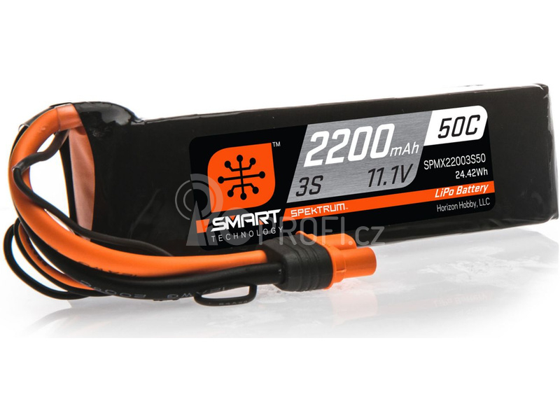 Spektrum Smart LiPo 11.1V 2200mAh 50C IC3