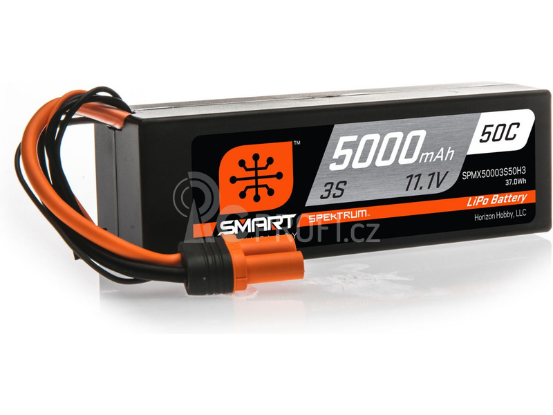 Spektrum Smart LiPo 11.1V 5000mAh 50C HC IC3