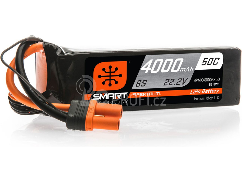 Spektrum Smart LiPo 22.2V 4000mAh 50C IC5