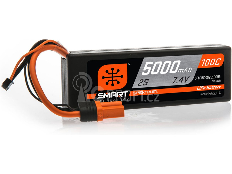 Spektrum Smart LiPo 7.4V 5000mAh 100C HC IC5