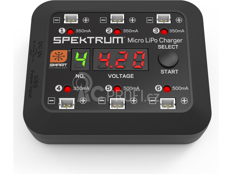 Spektrum Smart nabíječ Micro 6-port DC/USB