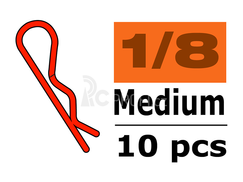 Sponka karosérie střední 45° modrá (10)