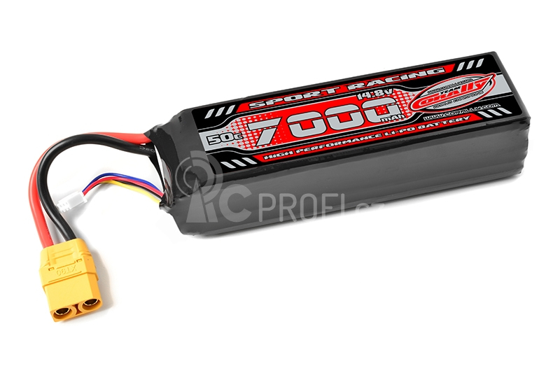 Sport Racing 50C - 7000mAh - 4S - 14,8V - XTT-90 - Semi-Soft case (s TRAXXAS adaptérem)