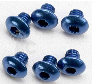 Šroub inbus půlkulatá hlava hliník M4x4mm (6)