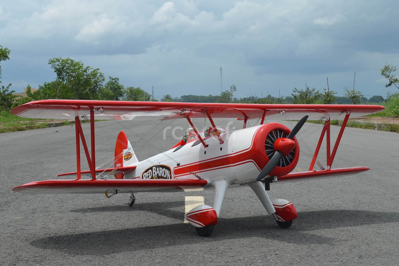 RC letadlo Stearman Red Baron Pizza 1,82m