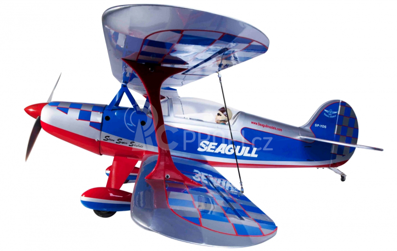 RC letadlo Steen Skybolt 1,55m, stříbrná/modrá
