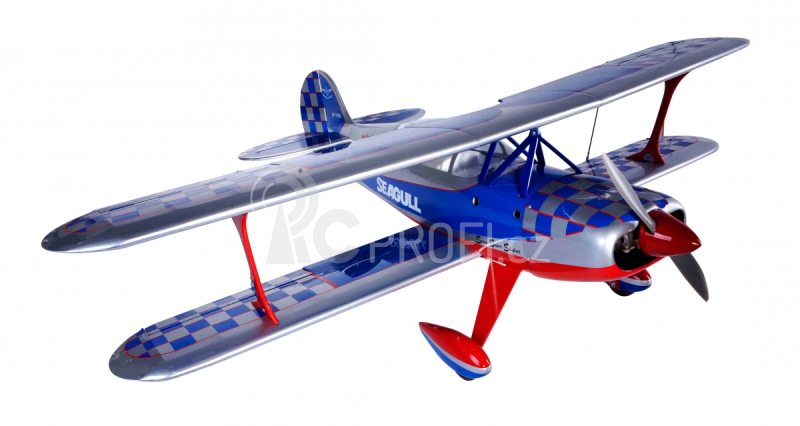 RC letadlo Steen Skybolt 1,55m, stříbrná/modrá