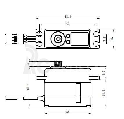 SV-1260MG Digitální servo