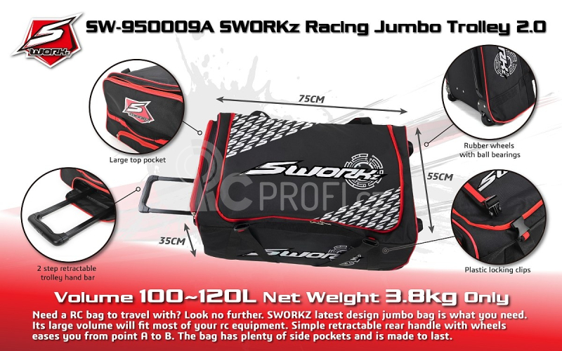 SWORKz Racing Jumbo Trolley II, 1 ks.