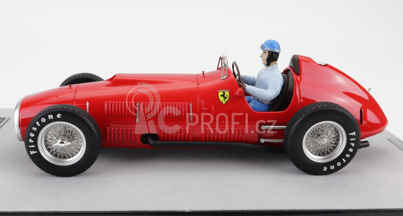 Tecnomodel Ferrari F1  375 Indy N 0 Test Indianapolis Indy 500 (with Pilot Figure) 1952 Alberto Ascari 1:18 Red
