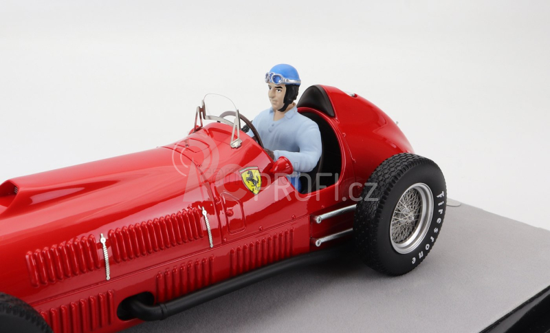 Tecnomodel Ferrari F1  375 Indy N 0 Test Indianapolis Indy 500 (with Pilot Figure) 1952 Alberto Ascari 1:18 Red