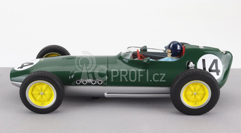 Tecnomodel Lotus F1  16 N 14 Dutch Gp  (with Pilot Figure) 1959 Graham Hill 1:18 Britská Závodní Zelená Stříbrná