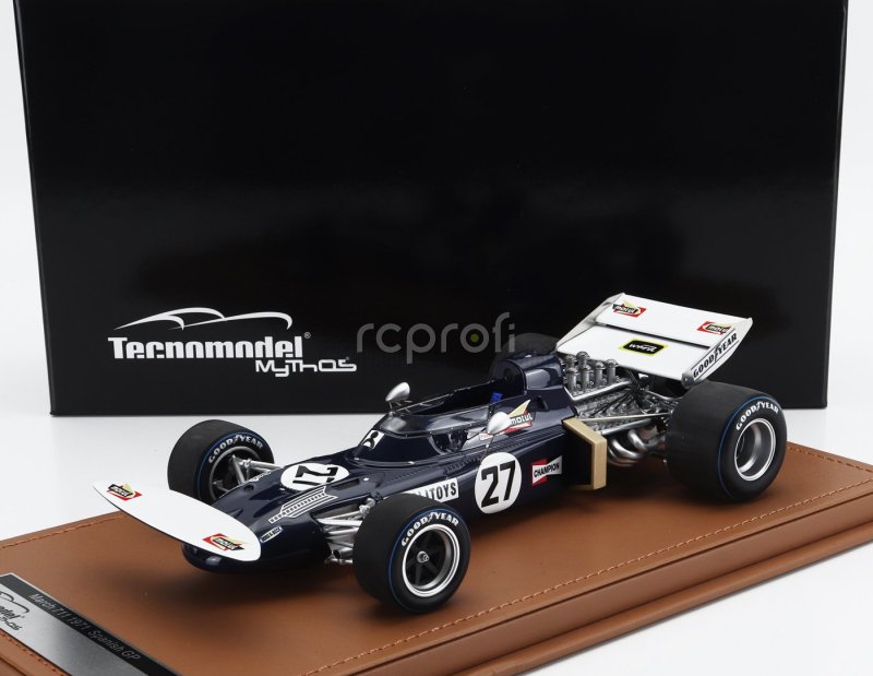 Tecnomodel March F1  711 N 27 Spanish Gp 1971 Henri Pescarolo 1:18 Blue